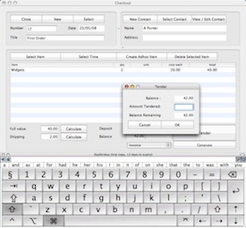 Organise checkout screenshot